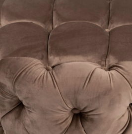 Rivièra Maison Opera Footstool Velvet Golden Mink