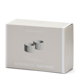Riviera Maison Portofino Napkin  Ring Set white