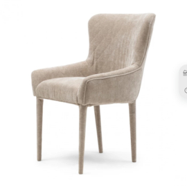 Rivièra Maison Eetkamerstoel met armleuning Corvara, Beige