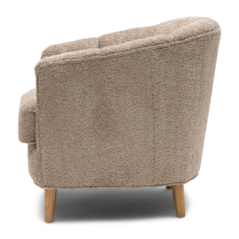Rue Royale Armchair, Manhattan Weave Soft Walnut