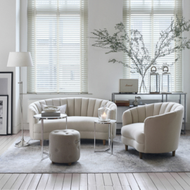 Riviera Maison Bowery Footstool linen flax