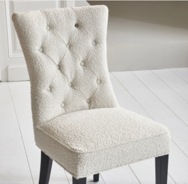 Riviera Maison Balmoral Dining Chair Eetkamerstoel Boucle White Sand