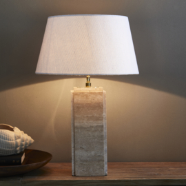 Rivièra Maison Linen Taper Lampshade White 45x25
