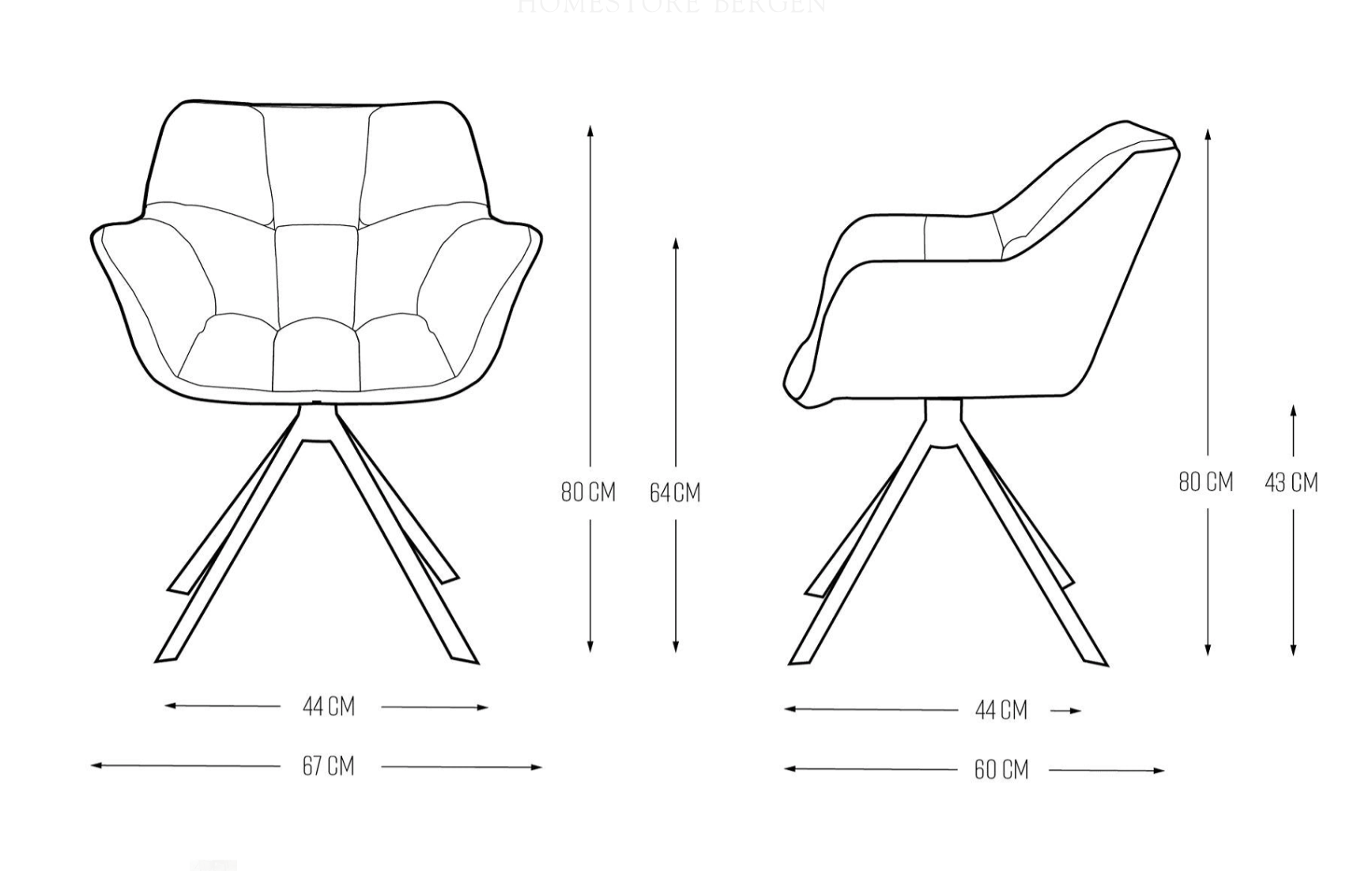 Riviera Maison Carnaby Dining Arm Chair Turning Leg Pellini Coffee