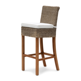 Rivièra Maison Rustic Rattan Bar Stool sitting pillow, cotton natural