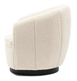 Riviera Maison The Countess Swivel Draaistoel Boucle White Sand