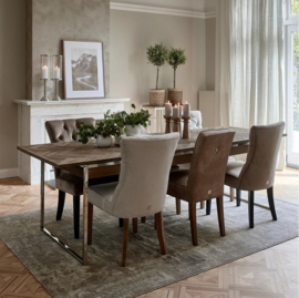Riviera Maison Balmoral Dining Chair Eetkamerstoel, Flanders Flax, Oxford Weave