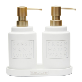 Rivièra Maison Fresh Soap & Lotion Dispenser Set