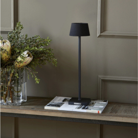 Riviera Maison Luminee Linen USB Table Lamp Black