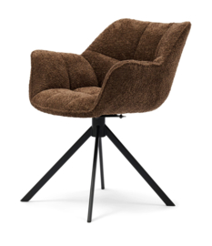 Riviera Maison Carnaby Arm Dining Chair Eetkamerstoel Umber Brown