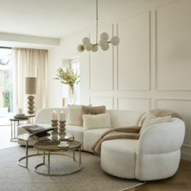 Rivièra Maison San Remo 2,5-zitsbank Arm Rechts Boucle Wit