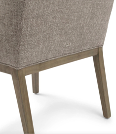Riviera Maison Ascot Dining Arm Chair Eetkamerstoel Bright Taupe