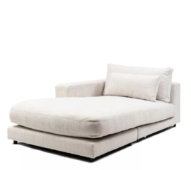 Rivièra Maison Stephen chaise, lounge left, rich tweed, antique white