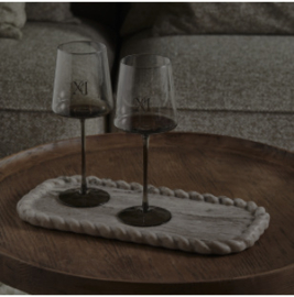 riviera maison Ribani Marble Twisted Tray 40x20 PRE ORDER