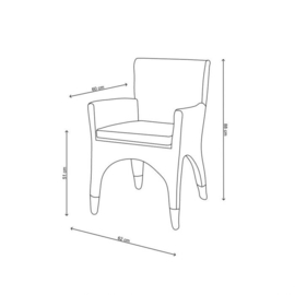 The Hamptons dining armchair