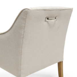 Rivièra Maison Savile Row Flanders Flax Eetkamerstoel met armleuning