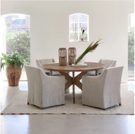 Riviera Maison Eetkamerstoel Firenze, Fabulous Flax, Linnen