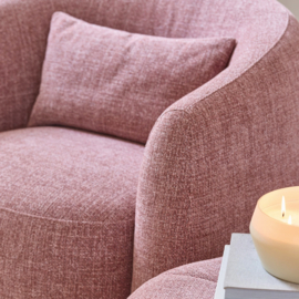 Riviera Maison Leonardo Swivel Draaibare Fauetuil koraalroze