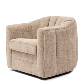 Riviera Maison St Lewis Swivel Armchair Wallnut