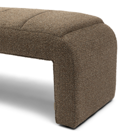 Riviera Maison Brera Bench, Peluche Bouclé Classic Brown