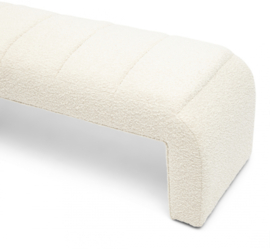 Rivièra Maison Eetkamerbank Brera White Sand, Bouclé