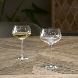 Rivièra Maison With Love White Wine Glass