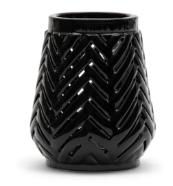 Riviera Maison Herringbone Votive Black Waxinelichthouder