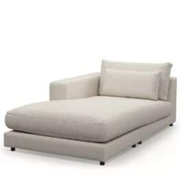 Rivièra Maison Stephen chaise, lounge left, boucle, simply white