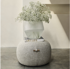 Riviera Maison Aspen Footstool, Mountain Weave, Dune Sand PRE ORDER