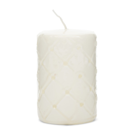 Rivièra Maison Pillar Candle Padded White 7x10