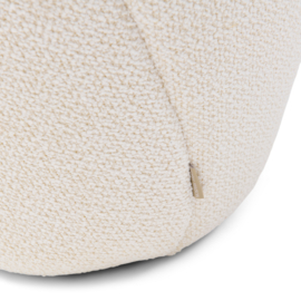 Perruche Stool, Peluche Bouclé Simply White