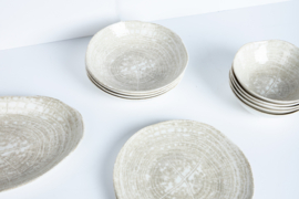 PTMD Kaylaa Cream Porcelain Dinner Plate round L Set van 6