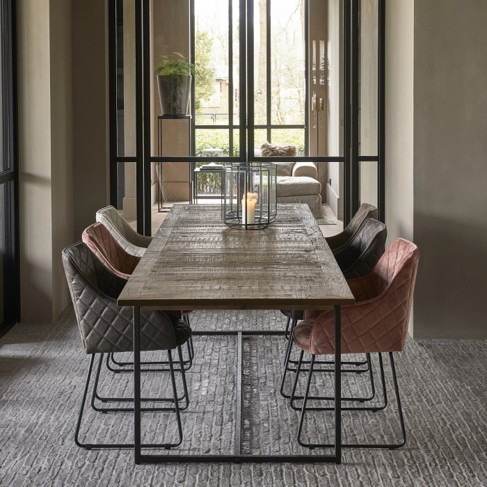 Eettafel Shelter Island, 220/300x90 cm