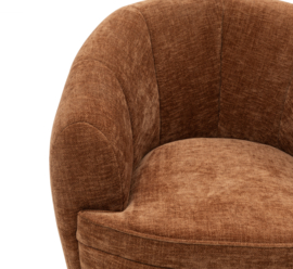 Riviera Maison Countess Swivel Maroon Brown