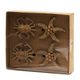 Riviera Maison Servetringen Sealife Napkin Ring Set of 4 pcs