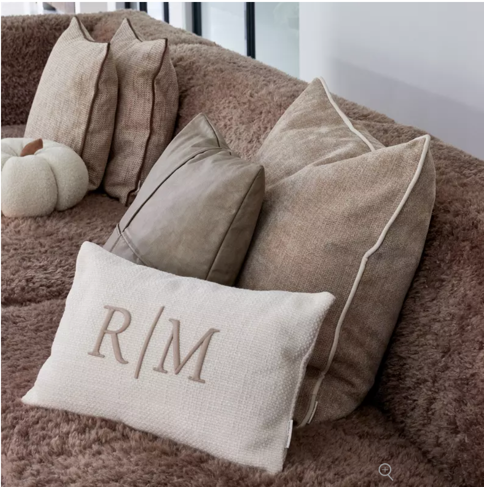 Riviera Maison RM Monogram Aveiro Pillow Cover 60x60 cm
