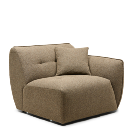 Rivièra Maison Lugano Corner Arm Right peluche bouclé classic brown