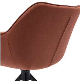 Riviera Maison Carnaby Draaibare Eetkamerstoel Autumn Brown