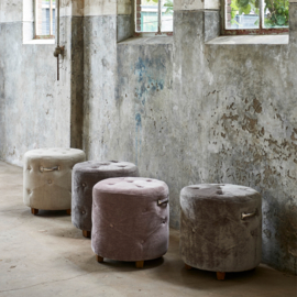 Riviera Maison Bowery Footstool linen flax