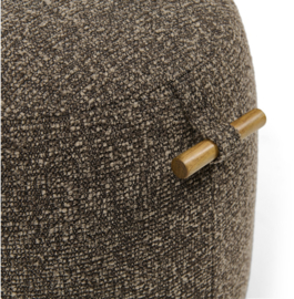 Riviera Maison Aspen Stool, Mountain Weave, Lush Brown PRE ORDER