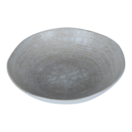 PTMD Kaylaa Cream Porcelain deep plate round