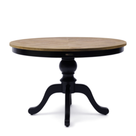 Rivièa Maison Le Marais Dining Table, Dia 120 cm Black