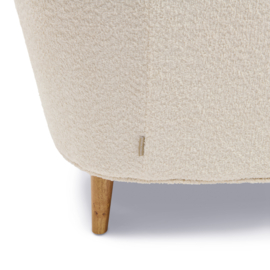 Rue Royale Armchair, Manhattan Weave Ivory White