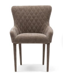 Rivièra Maison Eetkamerstoel met armleuning Corvara, Taupe