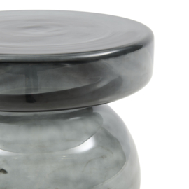 Riviera Maison Murano Glass End Table, Smoke