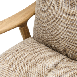 Rivièra Maison Castello Dining Armchair Two-Tone Weave Light Brown