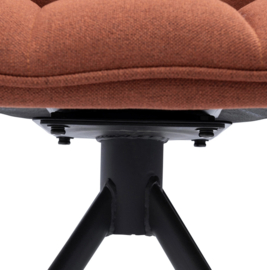Riviera Maison Carnaby Draaibare Eetkamerstoel Autumn Brown