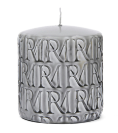 Riviera Maison RM Monogram Pillar Candle flax 9,5x10 cm