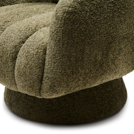 Scotia Swivel Armchair,Vintage Velvet Forest Green