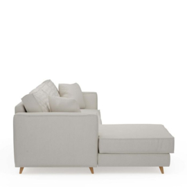 Rivièra Maison Kendall Sofa with Chaise Longue Left, oxford weave, alaskan white